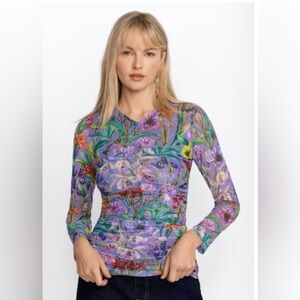 Johnny Was Daphne mesh top